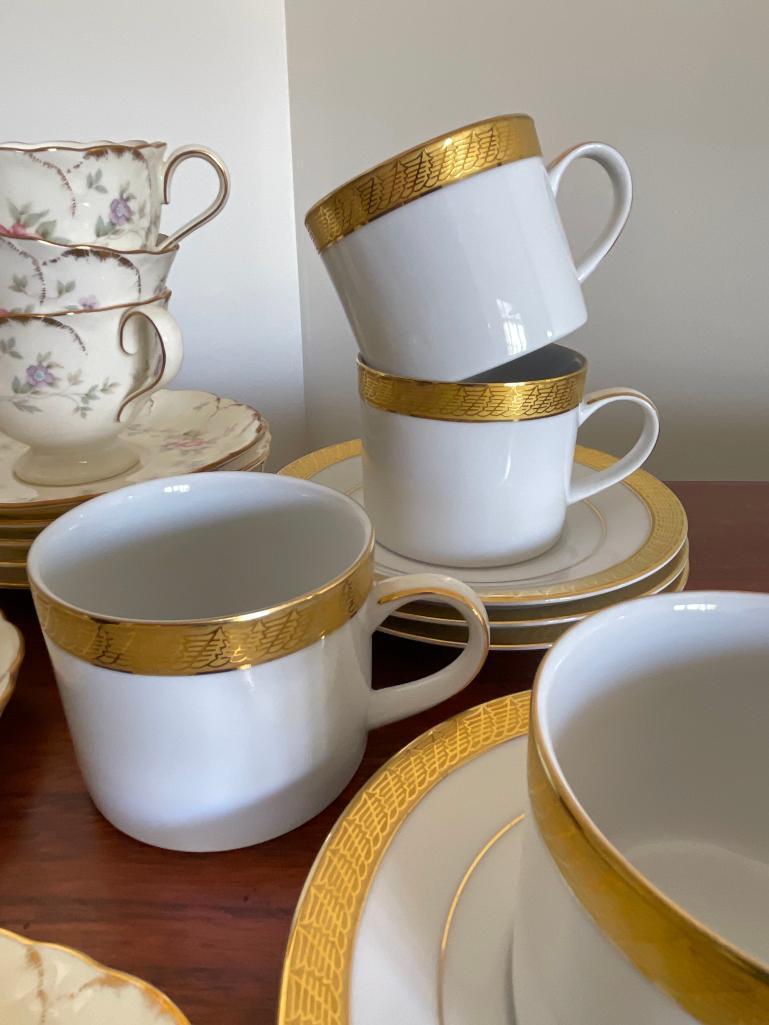 Two Groups of Tea Cups and Saucer