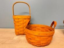 Group of 2 Longaberger Baskets (1990s)