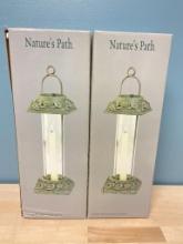 Pair of Nature's Path Multifloral Taper Lantern