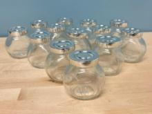 Group of 13 Ikea Glass Jars