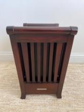 Front Gate Wooden Trash Can Holder