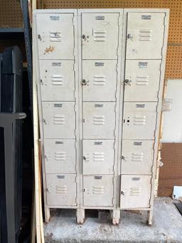 Group of Lockers and Contents