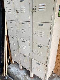 Group of Lockers and Contents