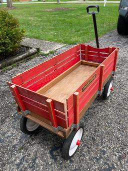 Vintage Radio Flyer Town & Country Wooden Wagon