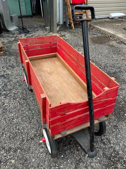 Vintage Radio Flyer Town & Country Wooden Wagon