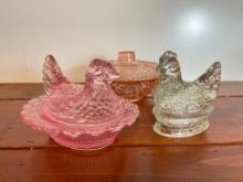 Group of 3 Vintage Glass Pieces