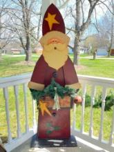 Tall Plywood Cut Out Santa