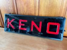 Lighted KENO Sign