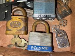 Group of Misc Master Locks w/Keys