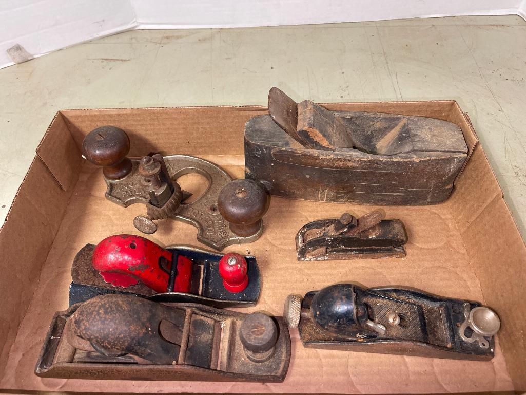 Group of Misc Sized Vintage Wood Hand Planes