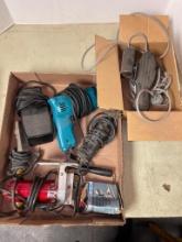 Group of Hand Tools Incl Makita Drill, Foot Pedals and More