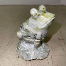 Marble Frog Figurine