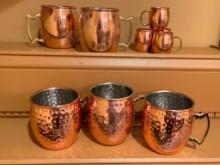 Copper Barware Glasses