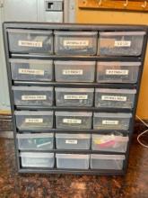 Plastic Organizer with Contents