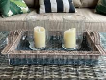 Basket with Candle Holders