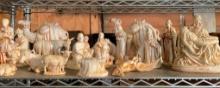 Vintage Ceramic Nativity Scene