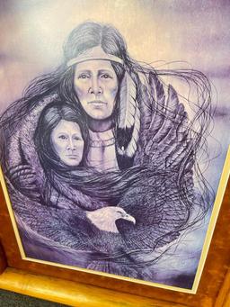 Native American Wall Art Piece - Signed and Numbered