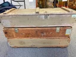 Group of 3 Wooden Military Ammunition Crates