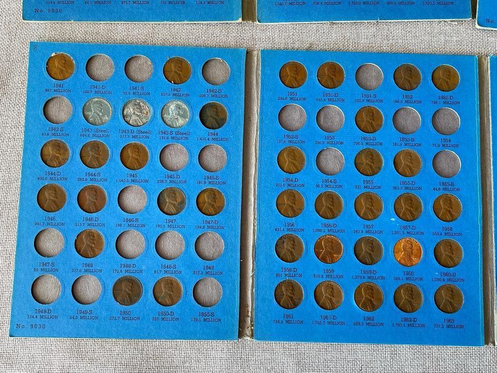 Group of 4 Lincoln One Cent Coin Collection Booklets