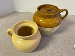 Group of 2 Stoneware Crocks