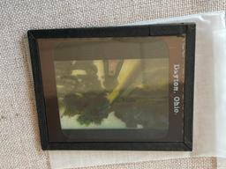 Group of 16 Vintage Projector Glass Slides