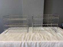 Two Metal Racks w/Three Shelves