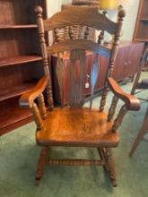 Large Wooden Rocking Chair