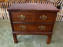 Vintage Lane Wooden Short End Table