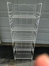 White Metal Rack