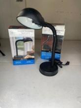 Two desk lamps