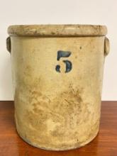 Vintage 5 Gallon Stoneware Crock Jug