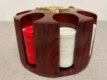 Vintage Plastic Poker Chip Holder