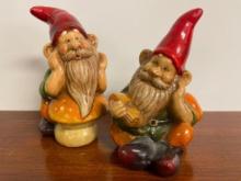 Pair of Ceramic Gnomes