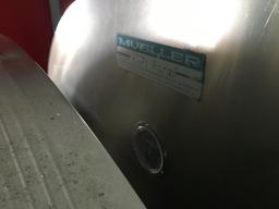 Mueller Hi PerForm 800 gallon stainless steel bulk tank