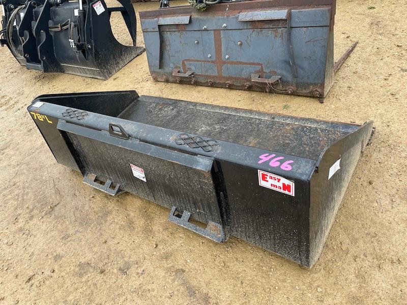 78" skidsteer bucket