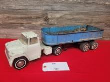 Flatbed Truck and Dump Trailer