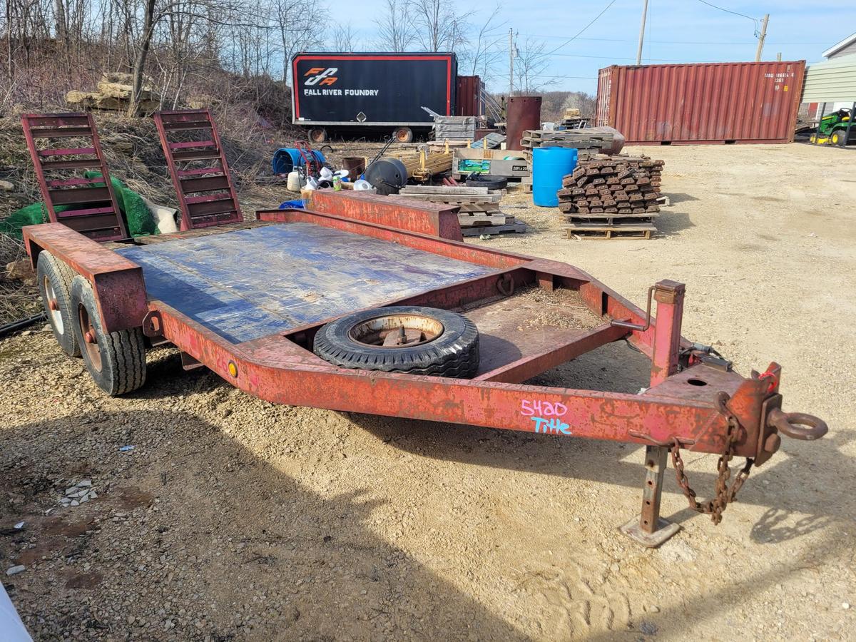 Tandem Axle Skid Loader Trailer