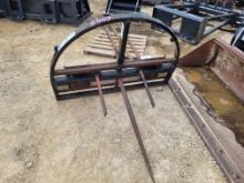 King Kutter II Skid Loader Mount Bale Spear