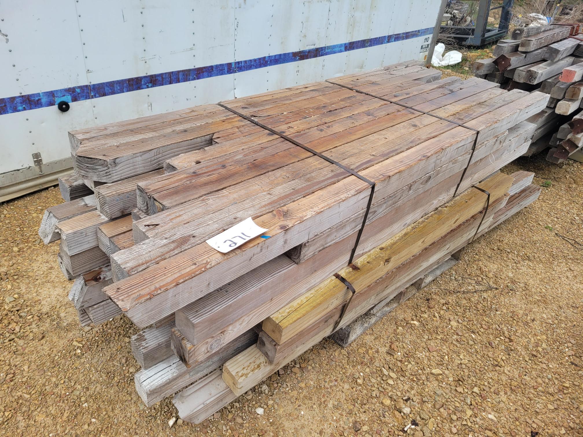 Skid of 4x4 Lumber