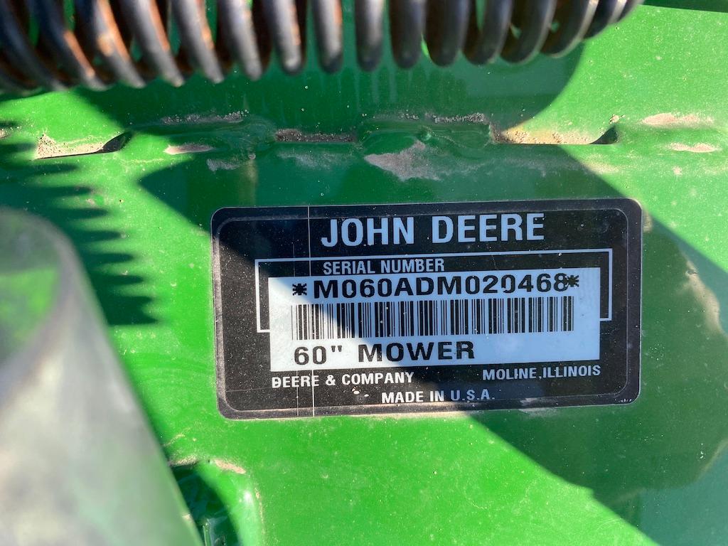 John Deere 60D Auto Connect Mower Deck