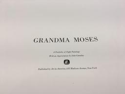 A portfolio of eight paintings by GRANDMA MOSES