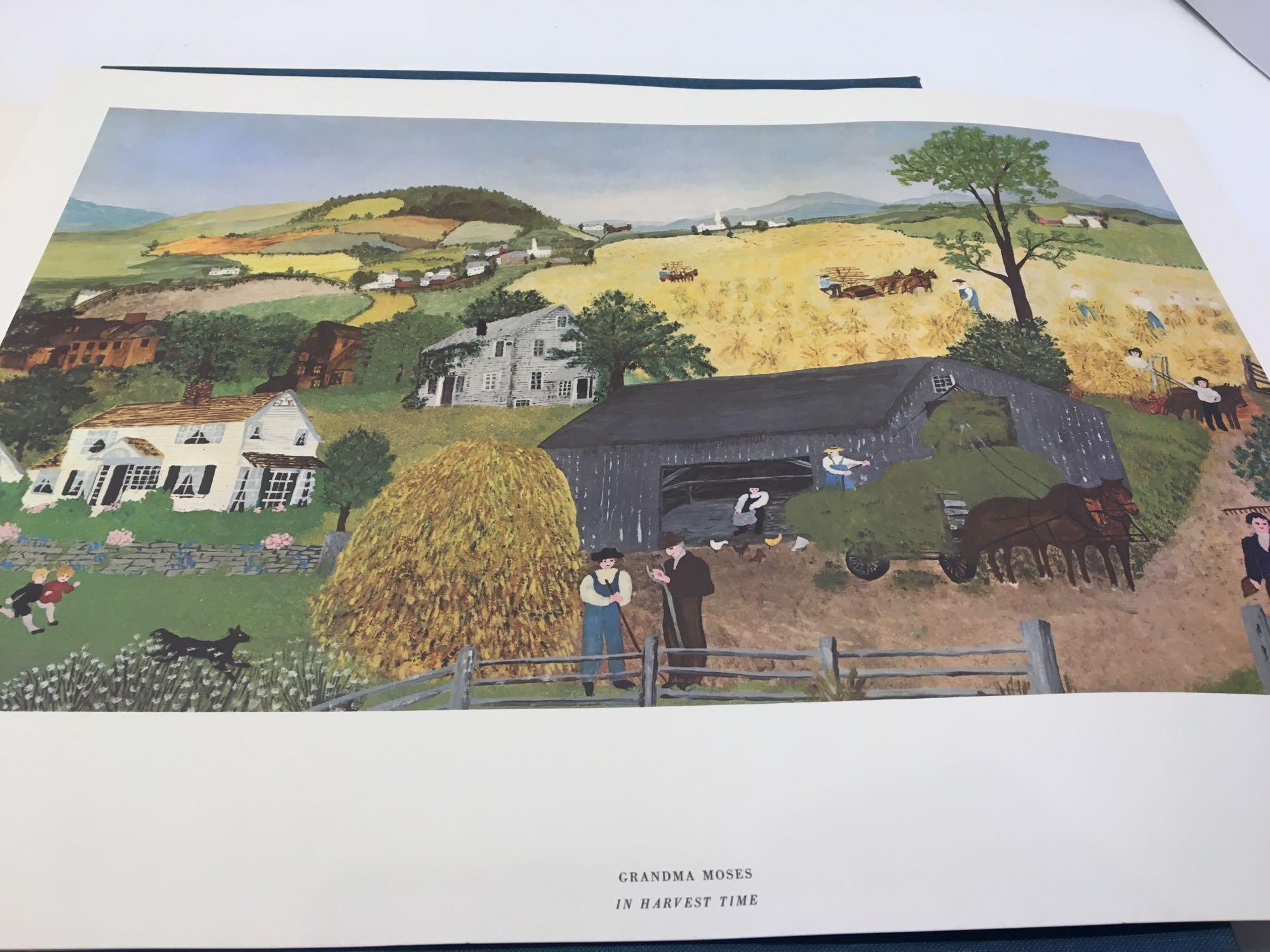 A portfolio of eight paintings by GRANDMA MOSES