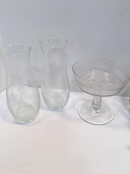 Vases, bowls, sugar bowl