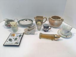 Shenango china bowls, Avon decanters, knickknacks, more