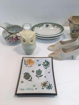 Shenango china bowls, Avon decanters, knickknacks, more