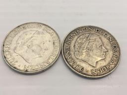 Foreign coins (England, Netherlands)