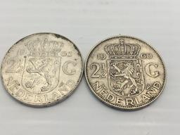 Foreign coins (England, Netherlands)