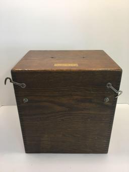 Vintage oak storage box (FRANK S. BETZ CO.)