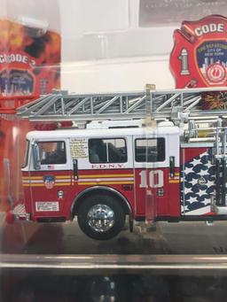 CODE 3 die cast collectible FDNY 10 truck Liberty Street (item #12724)