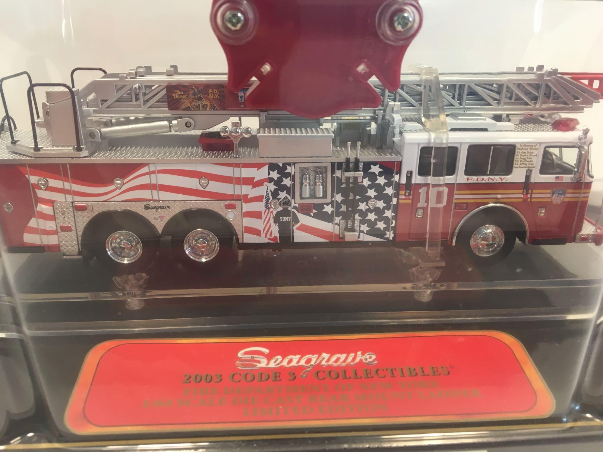 CODE 3 die cast collectible FDNY 10 truck Liberty Street (item #12724)